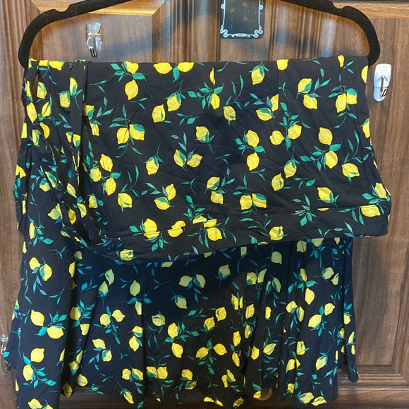 Navy blue with lemons banana republic factory size 12 - Picture 2 of 2